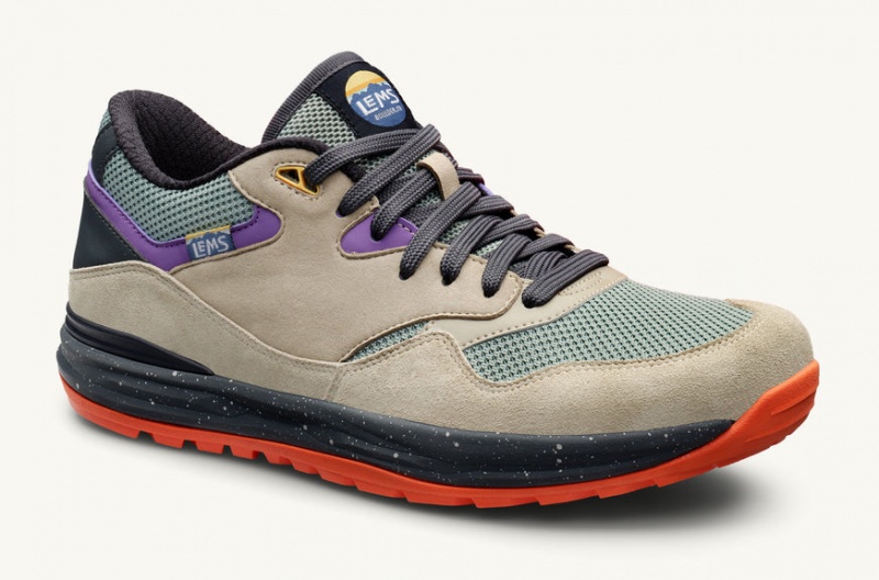 Beige / Purple Lems Trailhead Hiking Shoes - HIL-70301