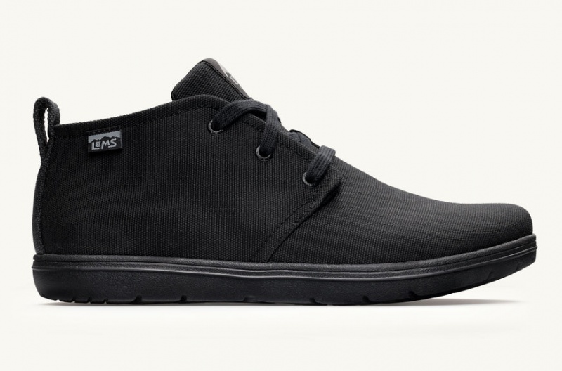 Black Lems Chukka Canvas Men Barefoot - MEW-61363