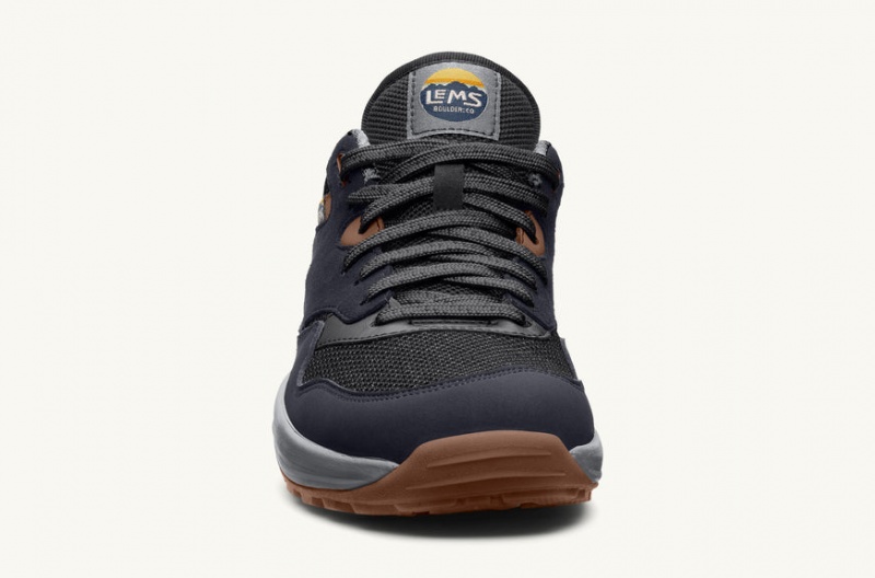 Dark Grey Lems Trailhead Hiking Shoes - GNF-39965