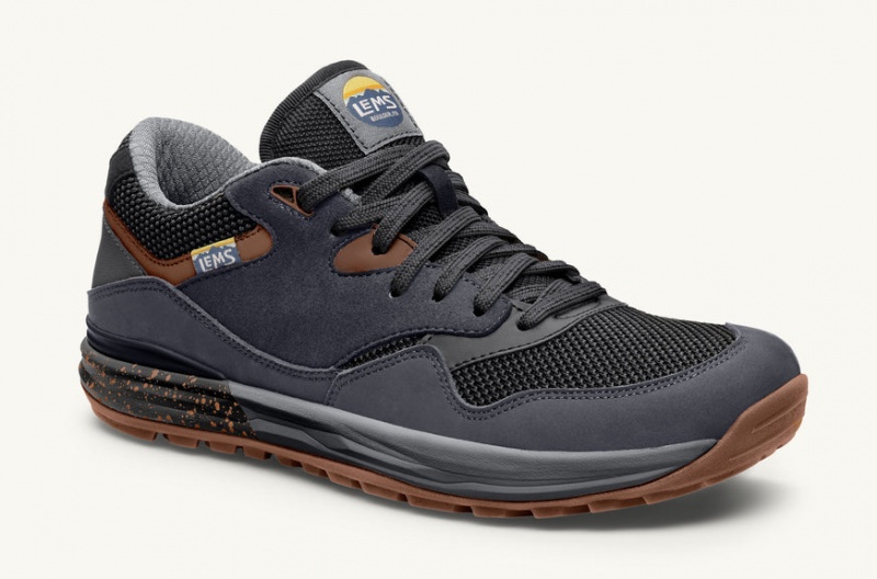 Dark Grey Lems Trailhead Hiking Shoes - QIH-08792