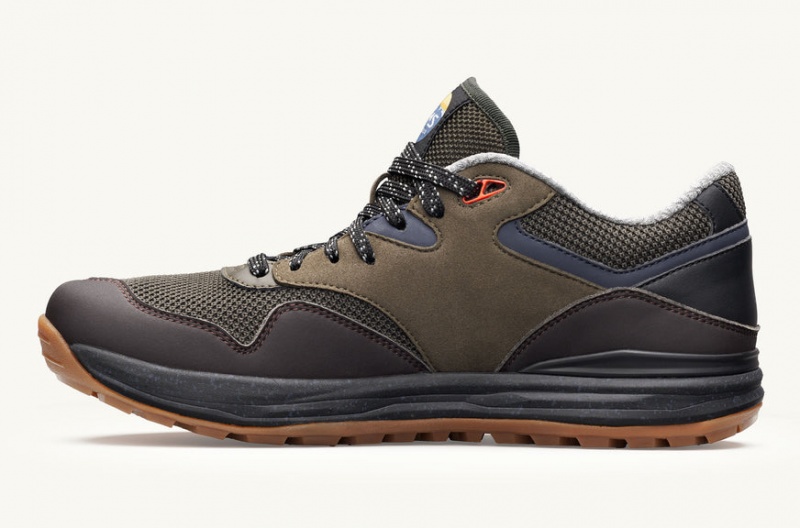 Dark Grey / Olive Lems Trailhead Hiking Shoes - MGN-94699