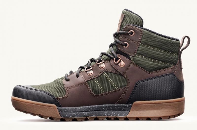 Green / Copper Lems Outlander Waterproof Boot Hiking Boots - JCT-45625